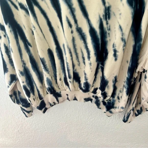 YOUNG FABULOUS & Broke JULIETTE TIE DYE OVERSIZED SWEATSHIRT SZ M BLUE SAFARI - Picture 11 of 11
